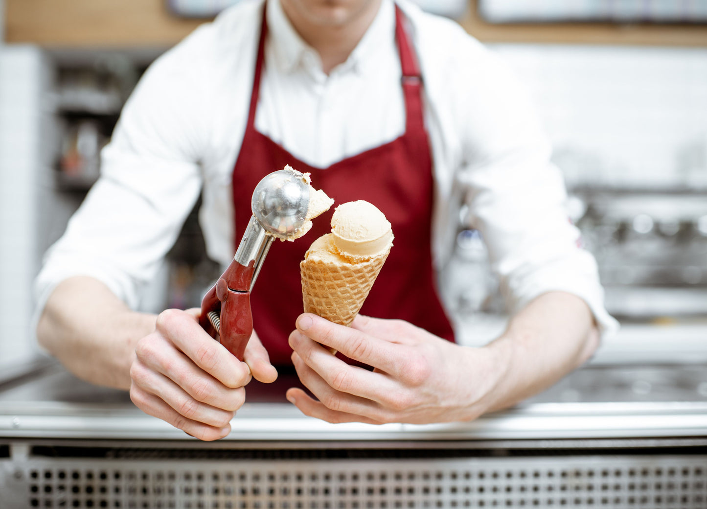 Gelato making in Rome